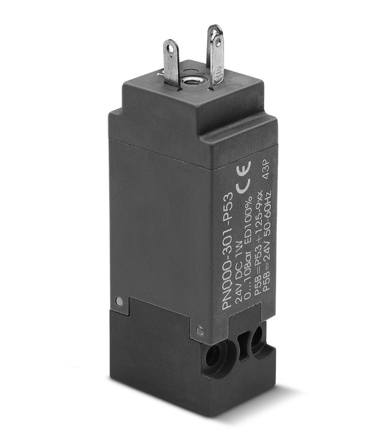 > Directly operated solenoid valves Series PN Directly operated solenoid valves Series PN 3/-way Normally Closed (NC).