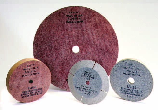 Type 1 Cotton Fiber Bench Wheels PRODUCT FEATURES General purpose deburring and finishing Longer life vs.