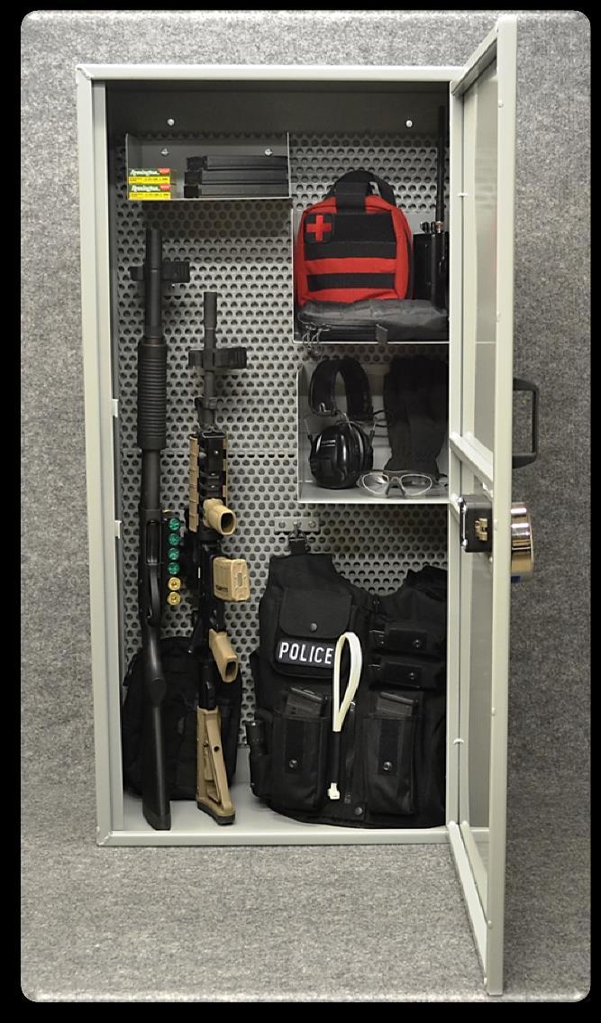 SRO STATION ED Law Enforcement Extra-Large Cabinet P/N: SROS-ED-XL-GRY