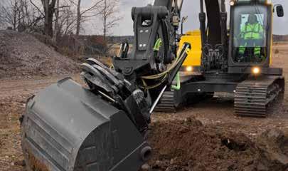 Mix and match for a superior fit Maximize your productivity and profitability with Volvo s EC220E crawler excavator and a range of durable attachments.