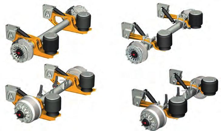 Overview of axle types with air suspension system