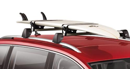 aerodynamic shape improves handling. Easy to attach and use and use together with roof bars, it s ready for any adventure.