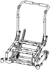 R. Frame Width 1. Frame Width Adjustment a. Remove backrest seating. b. If equipped with a seat pan, remove seat pan and adjust to new width (See Section S). c.
