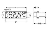 industrial connectors - Material Al, AISI 304 (1.