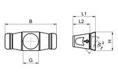 to Eisele Industrial connector - Material Al, AISI 304 (1.