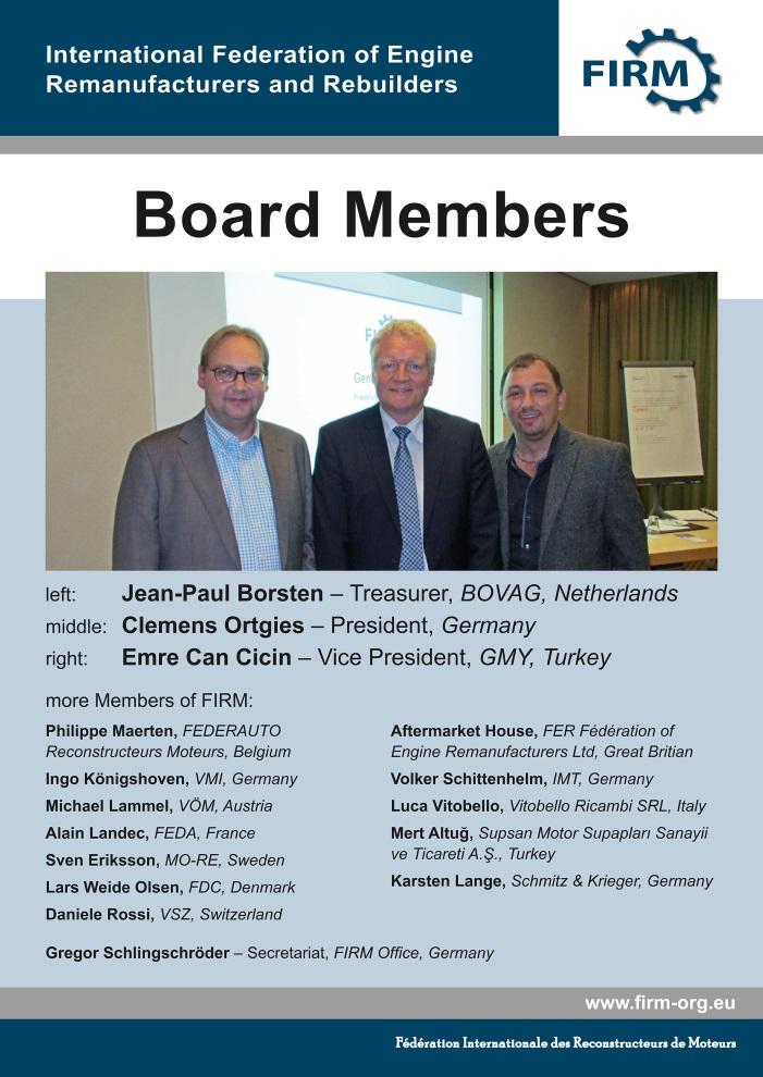 FIRM Board Members Board Members left: