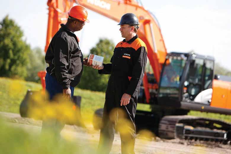 ZAXIS 890 SUPPORT CHAIN As soon as you become a Hitachi customer, you can rely on first-class after-sales