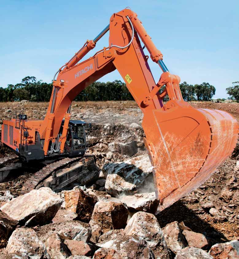 ZAXIS 890 MORE PRODUCTION WITH EXCELLENT PERFORMANCE We know that a high level of performance is one of the key factors in your decision to invest in a Hitachi large excavator.