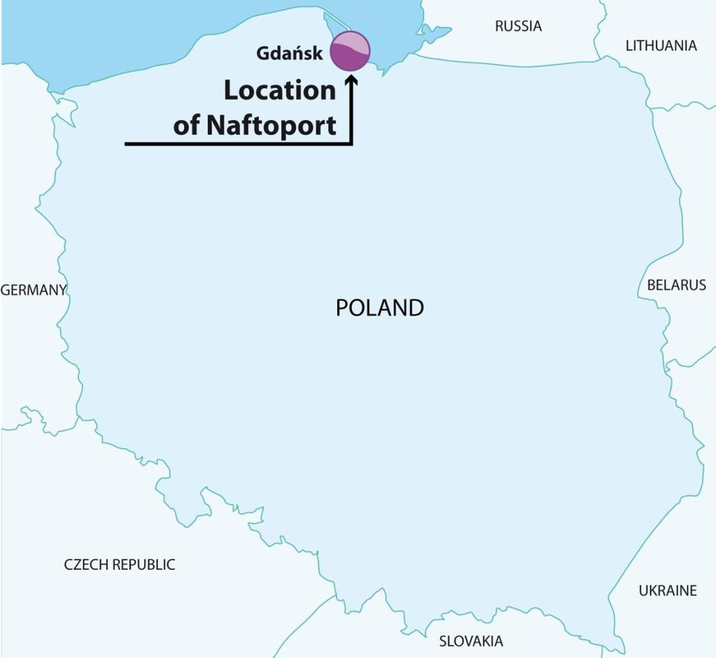 Development strategy for PERN Group - Naftoport Naftoport constitutes a key element of crude oil supplies logistics chain for Polish and German refineries.