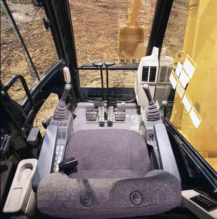 Operator Station Designed for siple, easy operation, the 308C CR allows the operator to focus on production. Cab Design.