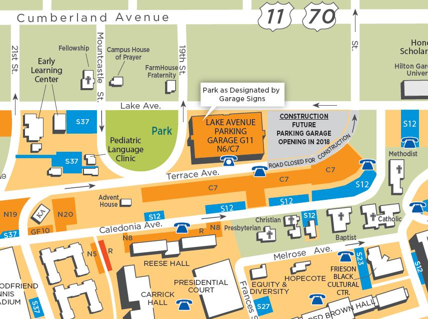 PARKING CHANGES New Terrace Avenue Garage (G17) Located