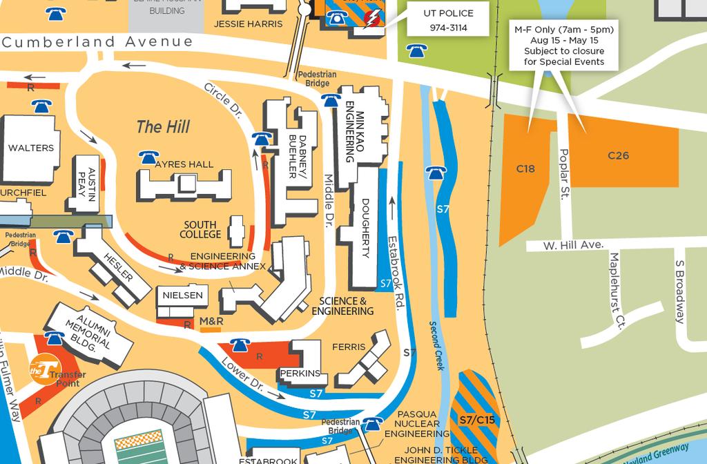 PARKING CHANGES Staff 7 along 2 nd Creek Converting to Student Commuter (C18) Parking Aug 1