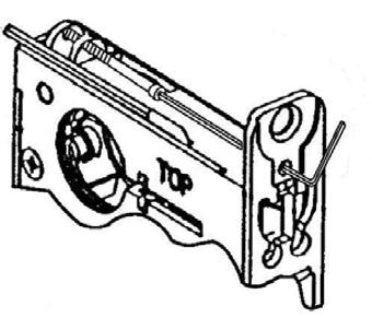 5. Install Lock Body in Door: a. Feed wires through 1-5/16 diameter hole on INSIDE of door while installing lock body (Fig. 5a). b. Pull wires through hole while inserting lock body.