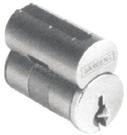 Interchangeable removable Core cylinder Unassembled core for field rekeying Includes control sleeve