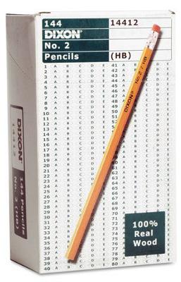 Pencils 602065 Pre sharpened #2 72