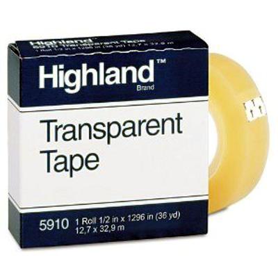 Tape 401110 Transparent Glossy ½ x