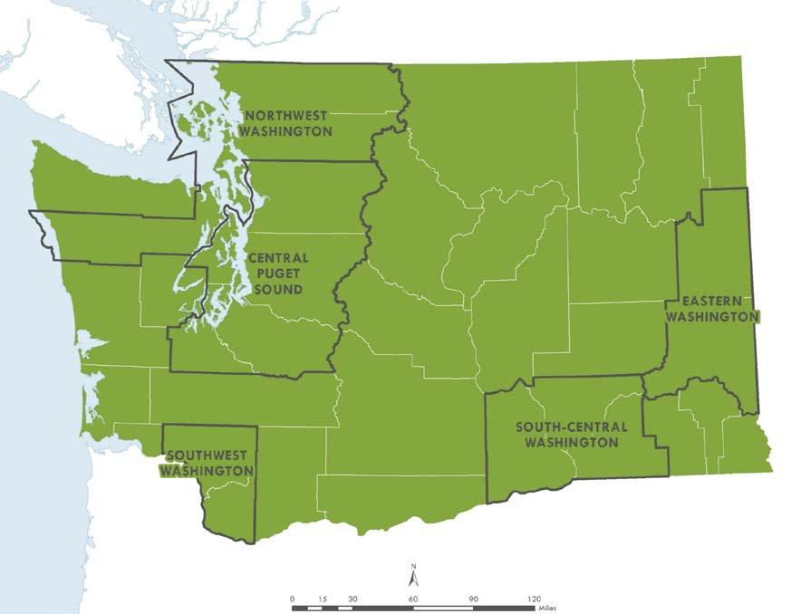 STATEWIDE PILOT TEST, WITH RECRUITING FOCUSED IN 5 REGIONS Up to 2,000 vehicles from anywhere in Washington may participate Outreach efforts and participant support will be focused in five regions,