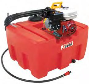 6 Litre (Unleaded) Operating duration 70 min (at full throttle) 3 ½ hours (transfer at idle) Hose 20 meters of 19mm I.D.