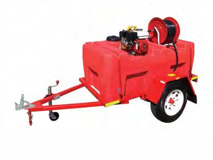 Fire Fighters On-Farm model STF800S-1* On-FARM & On-Road 800 & 1000 Litre Trailed SILVAN Fire Fighting units Reliable Selecta Power or Davey Self-priming fire fighter pumps Powder coated trailer 50mm