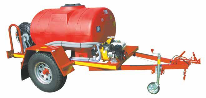 L model) Quick fill kit uses pump and large 6m hose for rapid tank fill (1000 L model) Heavy duty suspension with 10R15 Tyres (1000 L model) Factory fitted options: ADR approved LED Tails lights (BL