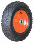 00 B BPSH SELECTA Steel Wheelbarrow Handle SELECTA Wheelbarrow Wheels BB68W (16 x 4.8 ) BBBIGFOOT (16 x 6.