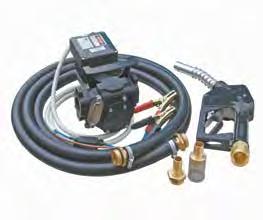 diesel delivery hose Automatic shut-off gun with hose swivel Suction foot screen filter with hosetails and clamps Manufactured in Italy by Piusi 12 VOLT HI-FLOW DIESEL pump KIT PF363260 10417 12 volt