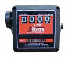 Diesel Tanks and Accessories Oil & Diesel meter F0047500A Pictured: meter with optional rubber protector This Piusi inline fuel meter can be fitted to your diesel or oil pumping product, or directly