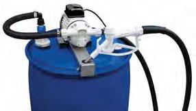 clamps provided Available as 12 V DC or 240 V AC F00332100 Piston hand pump with delivery kit, dip tube and drum adaptors.