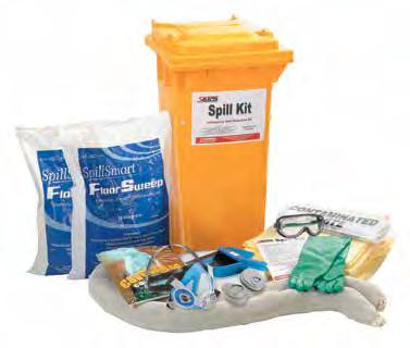 5 m Spill Containment Sock 1x Absorbent Pillow 25x Absorbent Yellow Hazchem Poly Pads 5x Disposable Bags 1x Twin Filter Respirator 1x Twin Pack Particulate and Chemical Filter 1x Protective Goggles