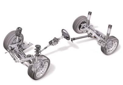 Suspension and Steering Purpose of The System The E65 front suspension uses the double pivot spring strut axle design with tension rods (based on the E39 528i).
