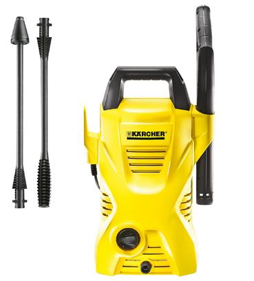 99 Karcher K2 Compact Pressure Washers Hose length 4 m & Cable length 5 m 1400 W power output with a 360 l/h flow rate Maximum pressure (bar): 110 bar Water can either be drawn from a