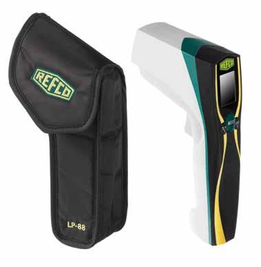 This infrared thermometer is delivered in a durable, protective case. Technical Data: Temperature range: -76 F-1000 F Operating temperature: 32 F-122 F Resolution: 0.