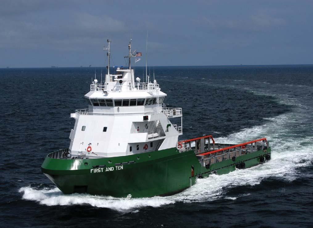 A Modern Diesel-Electric Platform Support Vessel Equipped with State-of-the-Art Technology.