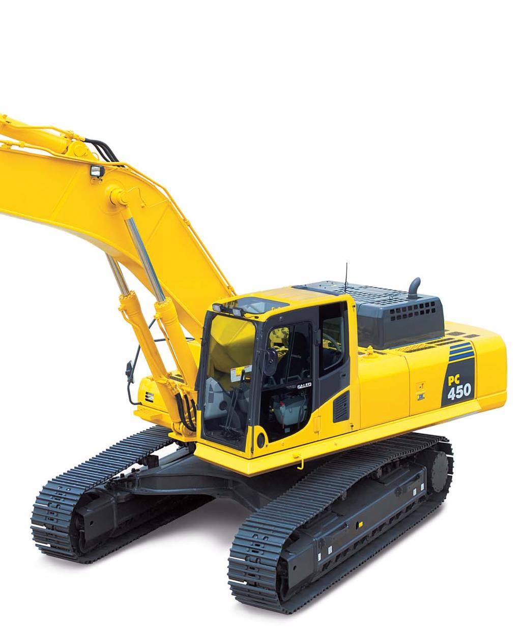 HYDRAULIC EXCAVATOR Ecology and Economy Features Low emission engine A powerful turbocharged and air to air aftercooled Komatsu SA