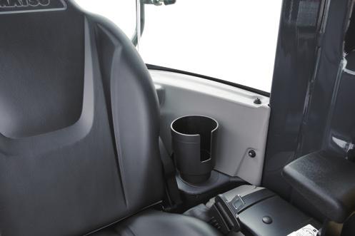Front window with power assist Cup