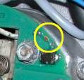 parallel to the LED. The generator needs a starting current that is normally supplied through the charge control lamp.