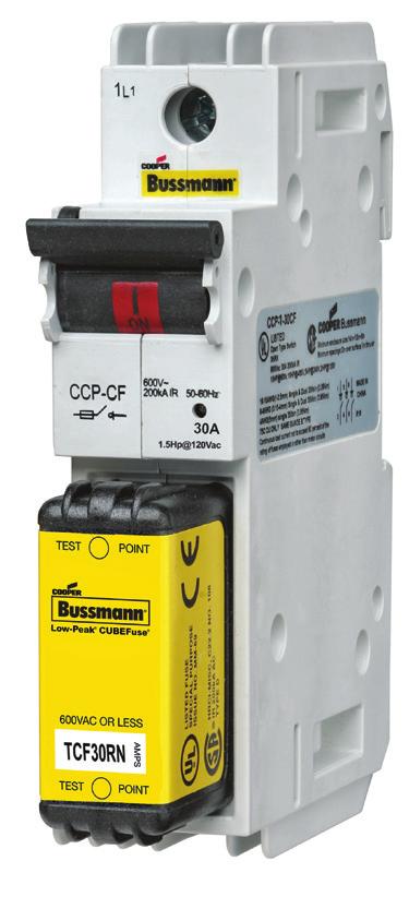Bussmann series disconnect switches and surge Compact Circuit Protectors (CCP) Industry s smallest UL 98 fused disconnect offers superior