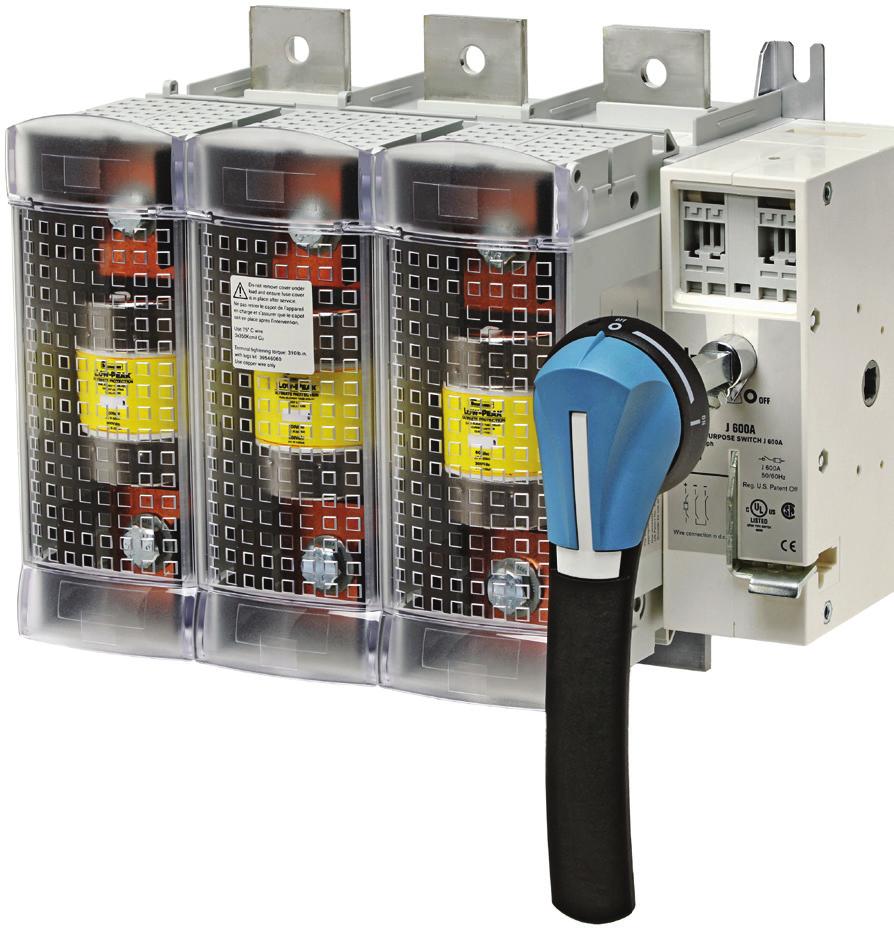 per pole that help ensure complete isolation of the fuse when the switch is in the "OFF" position. Also available in non-fused versions.