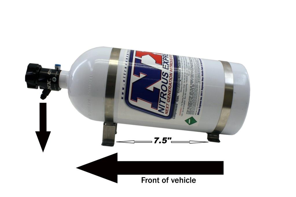 ILLUSTRATION A MOUNTING THE BOTTLE: MOUNTING THE BOTTLE: Slide bottle into bottle brackets. Use illustration A as a guide for proper alignment.