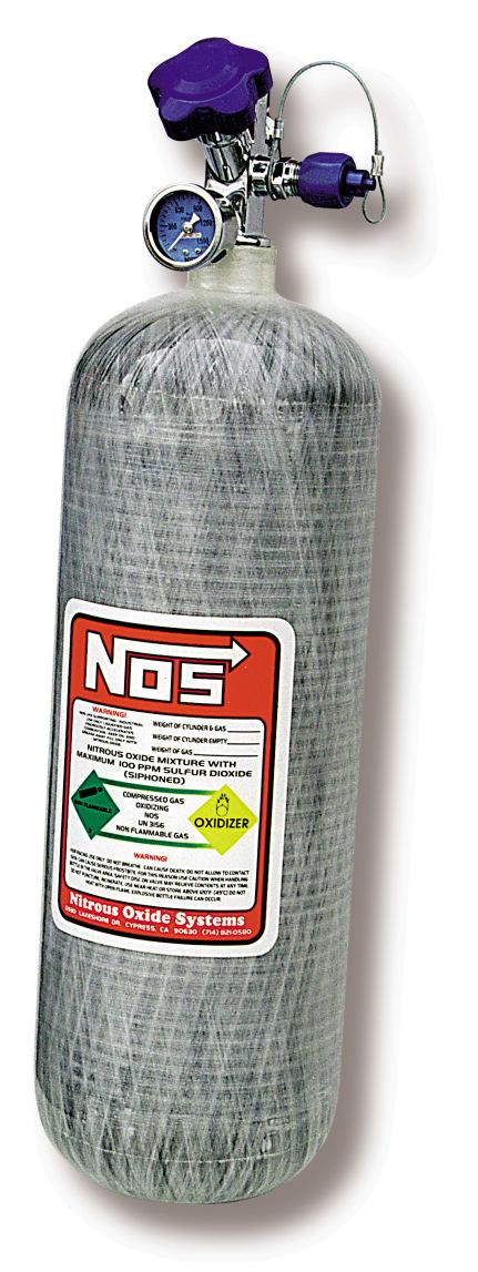 DOT-approved NOS carbon fiber-wrapped bottles are it!