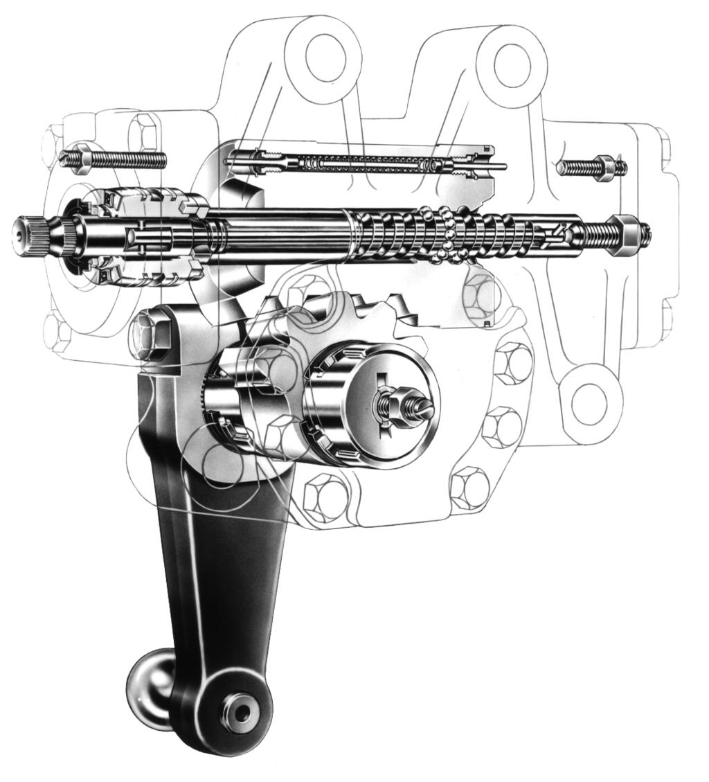 HFB70 Integral Hydraulic Power Steering Gear This steering gear was specifically designed for motor trucks; new design features and our design experience with previous models of integral hydraulic