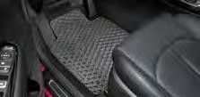 All weather mats Set of 4 individual floor mats, tailor-made to fit the car s footwells.