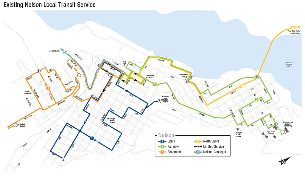 1.0 INTRODUCTION At the request of the City of Nelson and as part of the West Kootenay Concept Plan, BC Transit undertook a service review of the conventional portion of the Nelson Transit System in