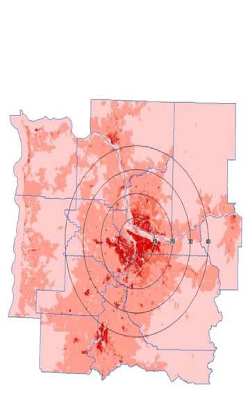 In 2000, Portland s 40 mile region had