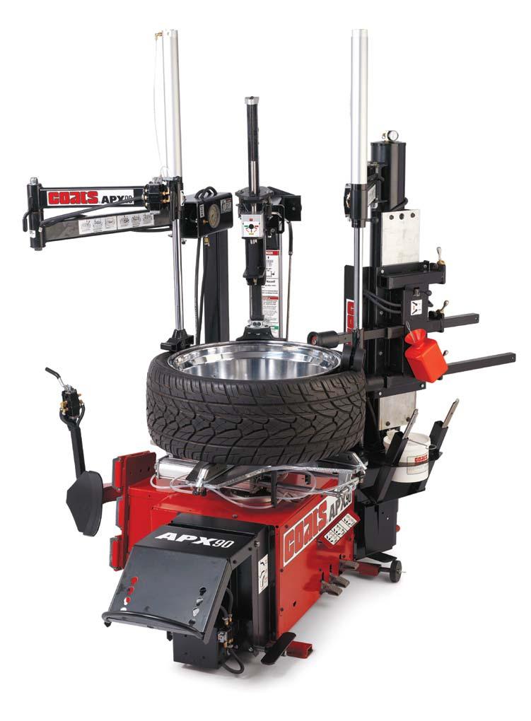 APX80A/APX80E APX90A/APX90E Rim Clamp Tire Changer For servicing single piece automotive and most light truck tire/wheel assemblies *APX90 Shown Parts Identification READ these instructions before