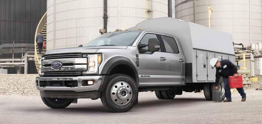 2019 SUPER DUTY CHASSIS CAB F-350 SUPER DUTY CHASSIS CABS CONVENTIONAL TOWING (1)(2)(3) Trailer weights shown assume 400-lb. 800-lb. second-unit body weight.