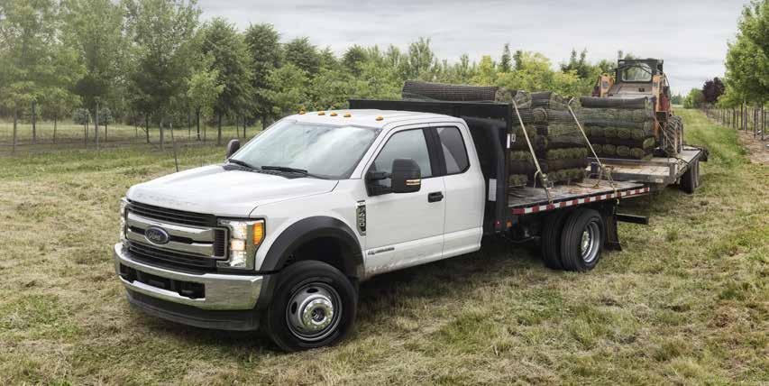 2019 SUPER DUTY CHASSIS CAB F-450 SUPER DUTY CHASSIS CABS CONVENTIONAL TOWING (1)(2)(3) Trailer weights shown assume 400-lb. 800-lb. second-unit body weight.