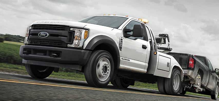 2019 SUPER DUTY CHASSIS CAB F-550 SUPER DUTY CHASSIS CABS CONVENTIONAL TOWING (1)(2)(3) Trailer weights shown assume 400-lb. 800-lb. second-unit body weight.