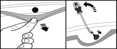 Fig. 1 1) Clean hood installation area using soapy water and clean cloth. Fig. 2 2) 3) 4) Open hood. Cover engine compartment with protective blanket to catch any dropped hardware.