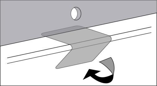 Fig. 8 16) Insert small screws through fibre washer, loosely secure hood protector to inner clips "A". Note: Do not fully tighten screws. Fig. 9 17) Trim hood paint seal bead.